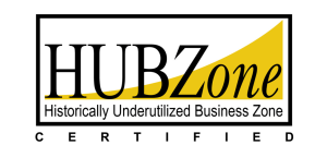 A picture of the HUBZone (Historically Underutilized Business Zone) logo